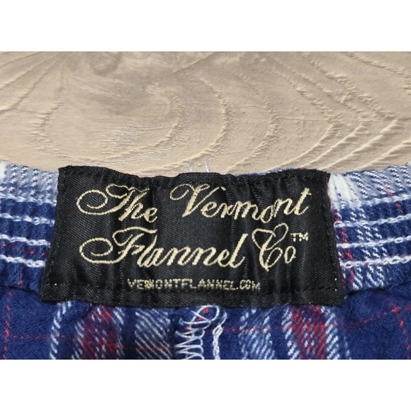 The Vermont Flannel Co. Plaid Flannel Shorts Mens Large Multicolor USA Elastic - Picture 5 of 6